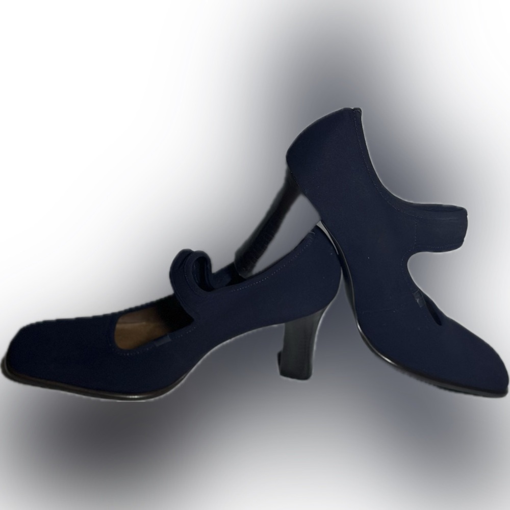 Nine West Cloud 9. Midnight Blue High Heel NWOT Size 10 1/2 - Picture 7 of 7